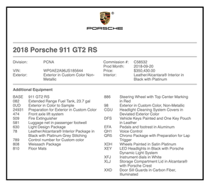  PTS 2018 Porsche 991.2 GT2 RS Viper Green Weissach
