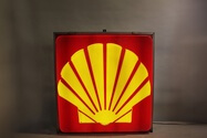  Authentic Large Illuminated Shell Oil Sign