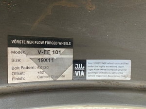 19" Vorsteiner V-FF 101 Wheels