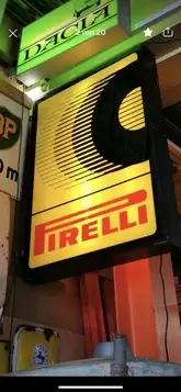 Pirelli Illuminated Sign (52" x 40")