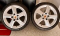 Genuine Porsche 18" Hollow-Spoke Sport Techno Wheels with Michelin Pilot Sport 4s Tires