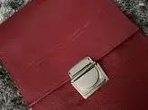 Porsche 959 Red Leather Toolkit and Compressor Set