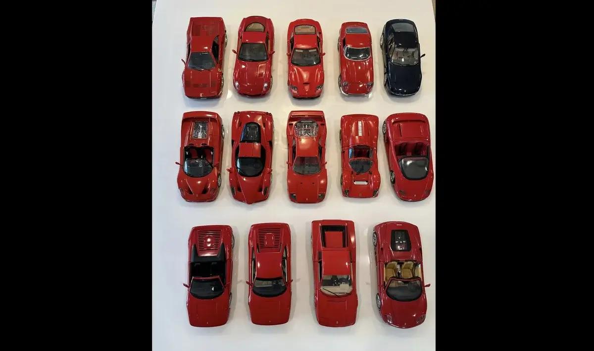 Collection of 1:18 Scale Ferrari Models