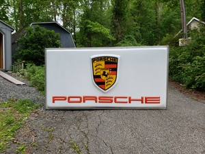  Original Porsche Dealership Illuminated Sign (49" x 97")