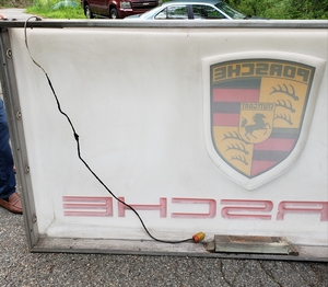  Original Porsche Dealership Illuminated Sign (49" x 97")