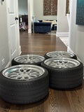 9" x 20" & 11" x 20" Rotiform DAB 3-Piece Forged Wheels with Michelin Tires