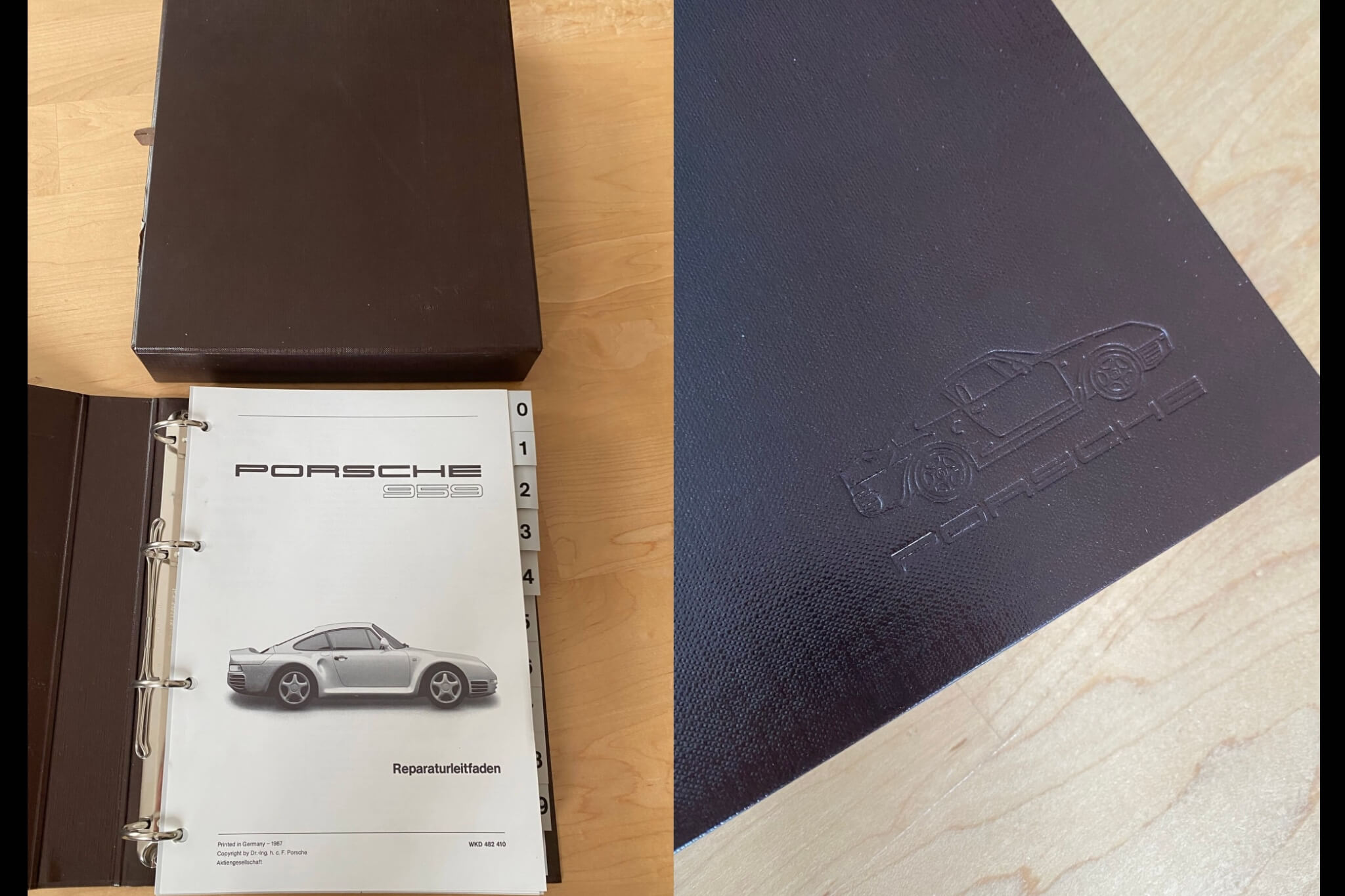 Original Porsche 959 Leather Workshop Manual