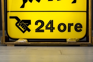 No Reserve Agip 24 Hour Illuminated Sign (39" x 39")
