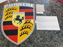  Enamel Porsche Dealership Crest