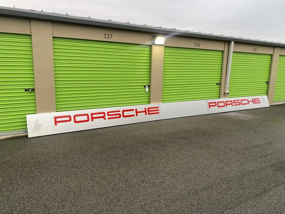 Authentic Porsche Dealership Sign