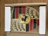 Authentic Porsche Design Drivers Selection Enamel Porsche Crest (12" X 15 1/2")