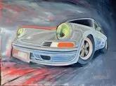 "911 Barn Find" Painting by Michael Ledwitz
