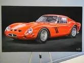No Reserve 1962 Ferrari 250 GTO Painting by Clive Botha