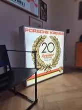 Large Illuminated Porsche Kremer Racing 20th Anniversary Sign