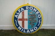 DT: Vintage Illuminated Alfa Romeo Sign