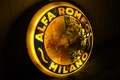 Vintage Illuminated Alfa Romeo Sign