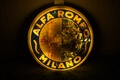 Vintage Illuminated Alfa Romeo Sign