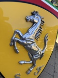 Ferrari Cavallino Rampante on Canvas and Cavallino Rampante Shield Giclee  Print