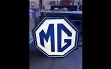 Authentic Illuminated MG Dealership Sign