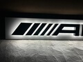 Large Illuminated Mercedes Benz AMG Sign