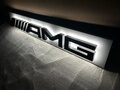Large Illuminated Mercedes Benz AMG Sign