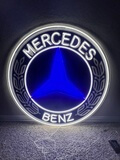 Illuminated Mercedes-Benz Sign