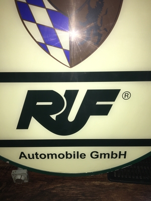 RUF Double-sided Illuminated Sign