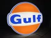 No Reserve Illuminated Gulf Oil Style Sign