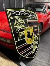 No Reserve Neon-Style LED Porsche Crest