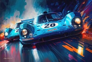No Reserve "Blue Porsche 917K" Artwork