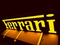 Illuminated Ferrari Inscription Sign