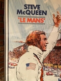 No Reserve Framed Original Steve McQueen Le Mans Movie Poster and Movie Soundtrack Vinyl Record
