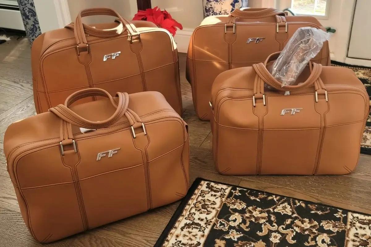 Brand New Four-Piece Ferrari FF Schedoni Luggage Set