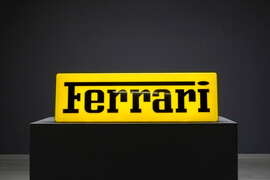 Illuminated Ferrari Dealership Sign (39" x 12")