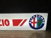 Illuminated 1970s Alfa Romeo Service Sign