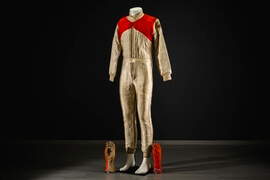 Gilles Villeneuve Signed 1980 Ferrari 312 T5 Formula 1 Test Suit and Gloves