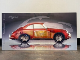 No Reserve Porsche 356 Carrera Aluminum Art