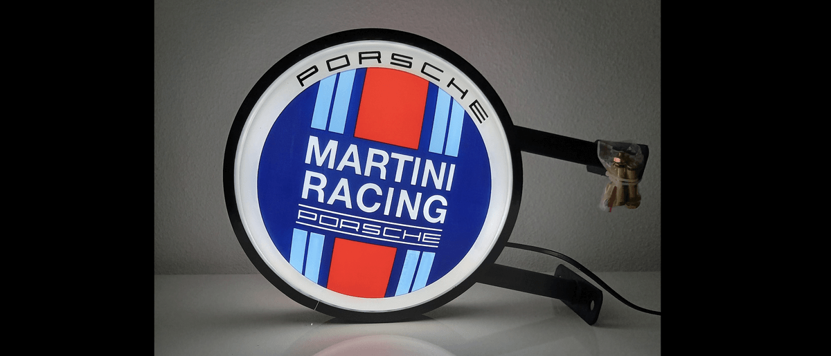 No Reserve Illuminated Porsche-Martini Racing LED Sign