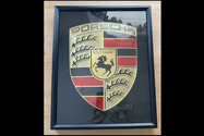 Authentic Enamel Porsche Dealership Crest
