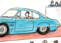 DT: "Small Addendum" Cartoon by Larry Trepel Featured In Sports Car Market Magazine