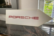 No Reserve Double Sided 90’s Porsche Dealership Script Sign
