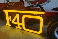  Illuminated Ferrari F40 Sign