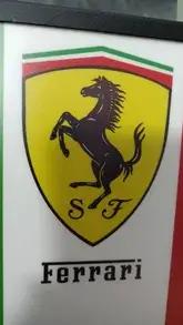 No Reserve Illuminated Ferrari 75th Anniversary Style Sign
