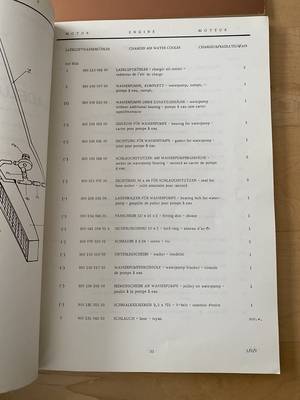 Original 1970s Porsche 934/935 Spare Parts Catalog