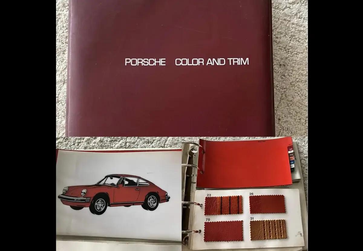 Genuine 1979 Porsche Dealership Color & Trim Book