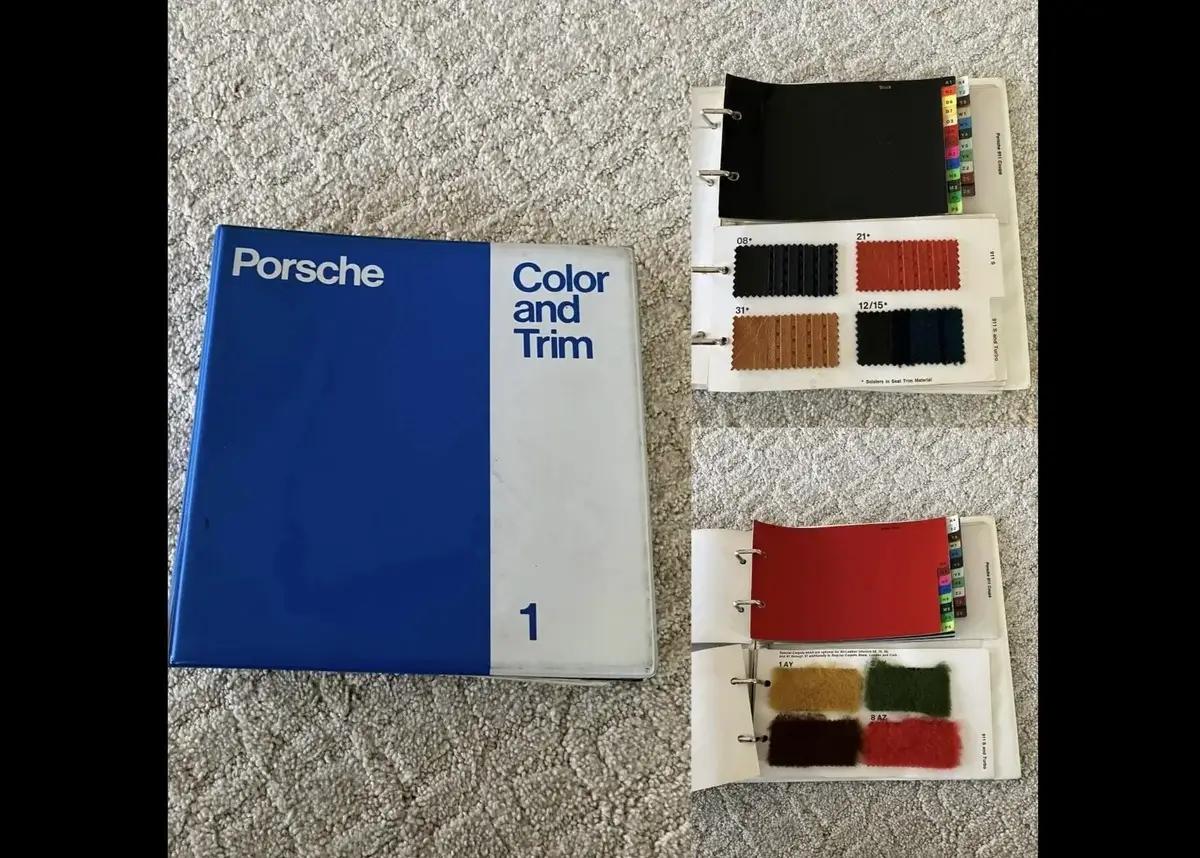  Genuine 1977 Porsche Dealership Color & Trim Book