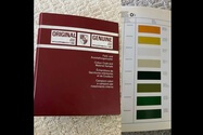 Porsche Factory Color Code & Material Sample Book