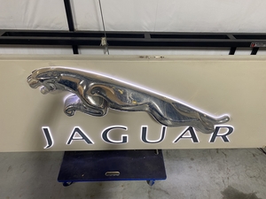  Authentic Illuminated Jaguar Dealership Sign (9' x 36")