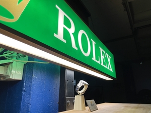 No Reserve Illuminated Rolex Sign (50" x 10")