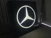 Original 1990s Mercedes Benz Illuminated Dealership Sign
